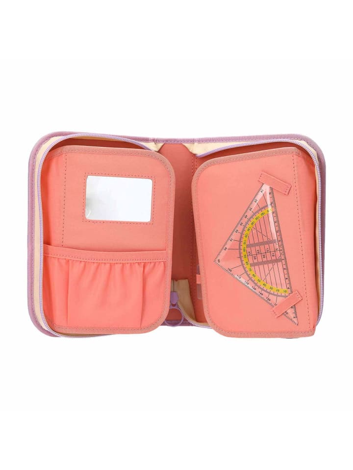 Depesche Deluxe Federtasche GIRL POWER inkl. Stifte TOPModel 5 x 15,5 x 22 cm in violett günstig kaufen onesize