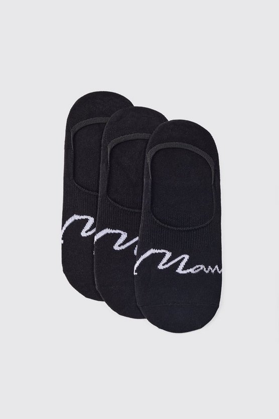 3er-Pack unsichtbare Man Signature Socken