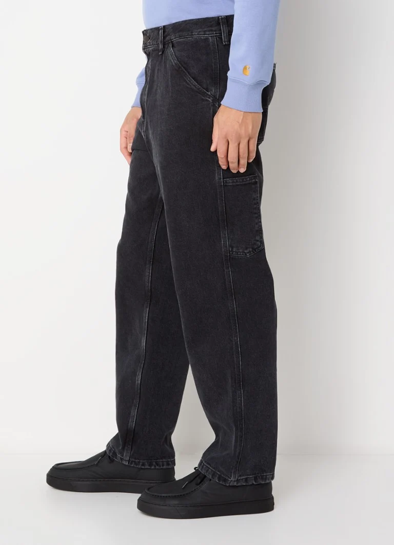 Blugi Carhartt WIP cu picior drept, spălați