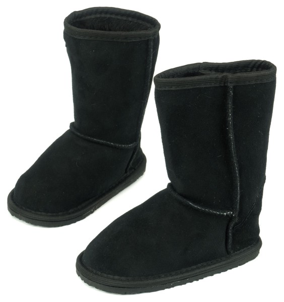 ZeaZoo |k ~ Winter-Boot Dingo mit Fell ~ Schwarz