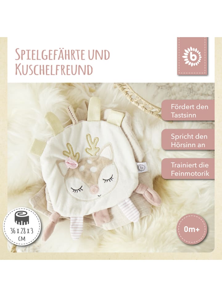 Bieco Spielwaren Knistertuch Reh - ab Geburt in Weiß günstig kaufen onesize