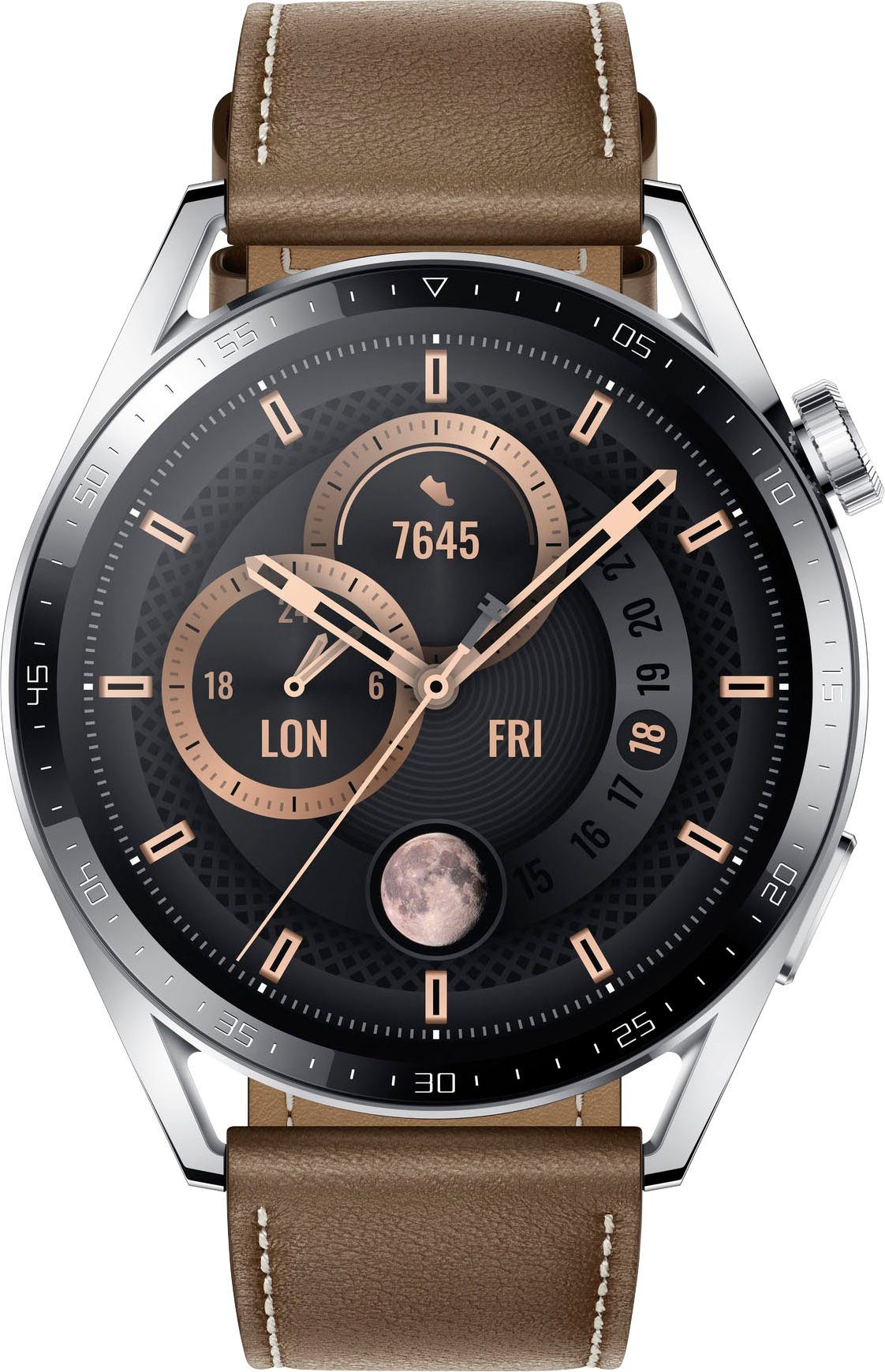 Huawei WATCH GT3 46mm Smartwatch (3,63 cm/1,43 Zoll, Huawei Lite OS), 3 Jahre Herstellergarantie