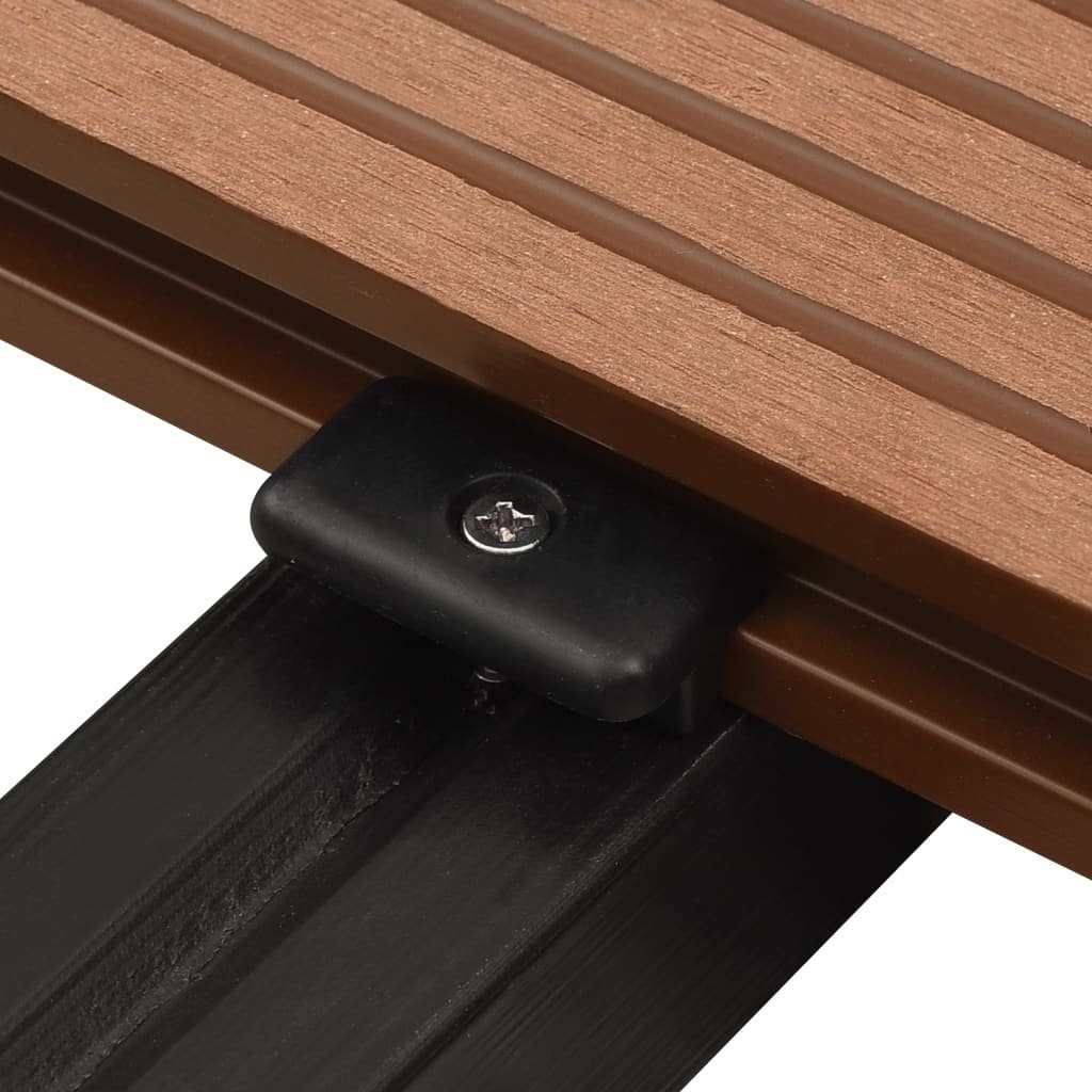 Teppichboden Terrassenclips mit Schrauben 200 Stk. Kunststoff Edelstahl 304, vidaXL