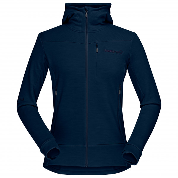 Norrøna - Women's Falketind Warmwool2 Stretch Zip Hood - Hoodie