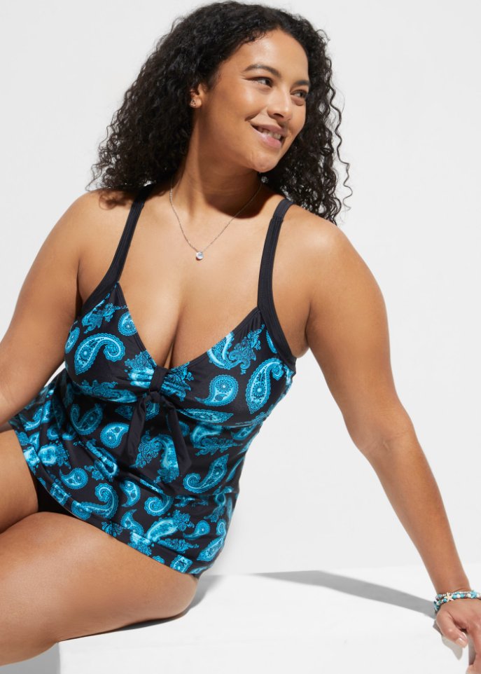Tankini Oberteil aus recyceltem Polyamid