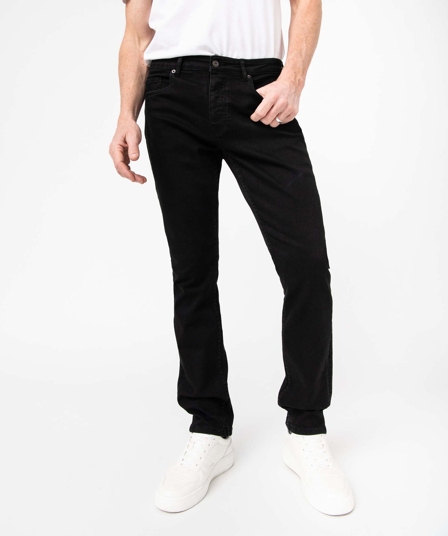 Jean homme straight en coton stretch brut | GEMO