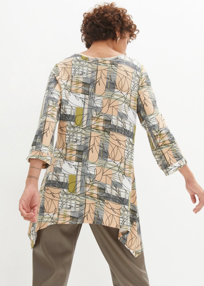 Zipfelshirt mit Karomuster