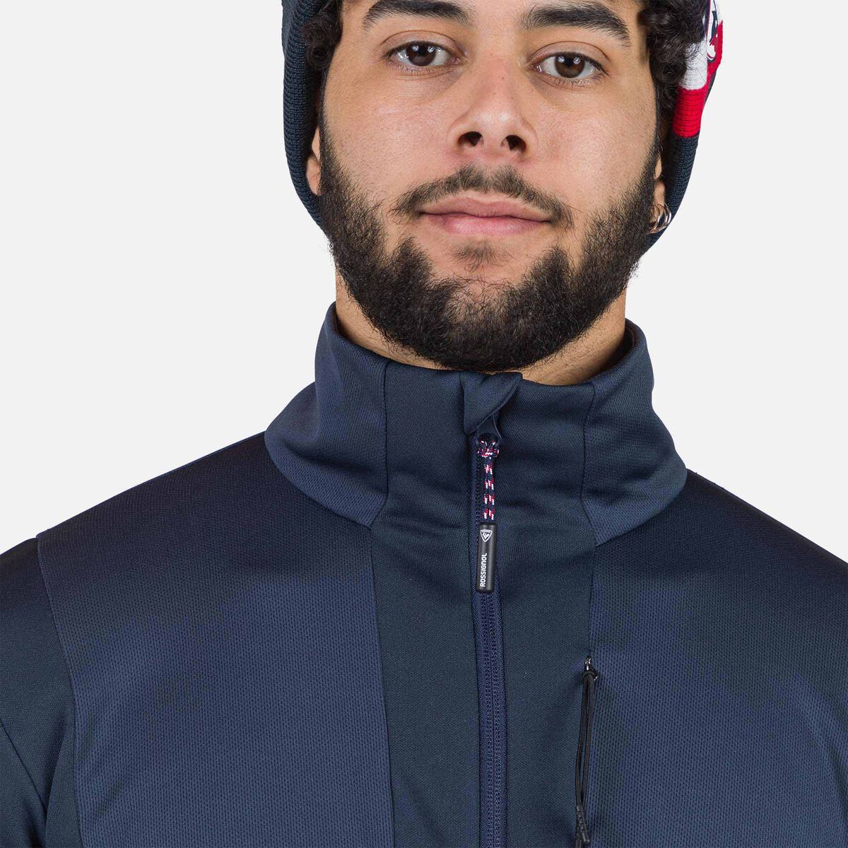 Herrenfleecejacke mit durchgehendem Reißverschluss Diretta