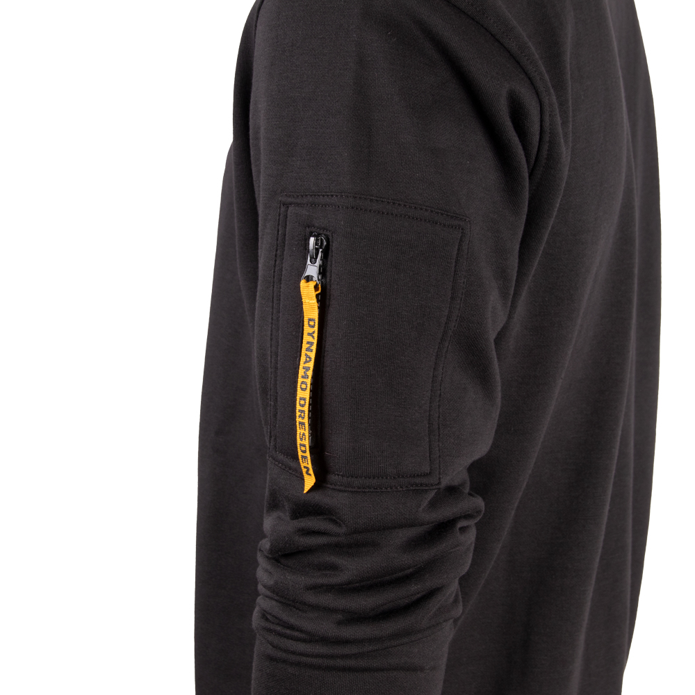 Sweater DD Prägung schwarz-gelb