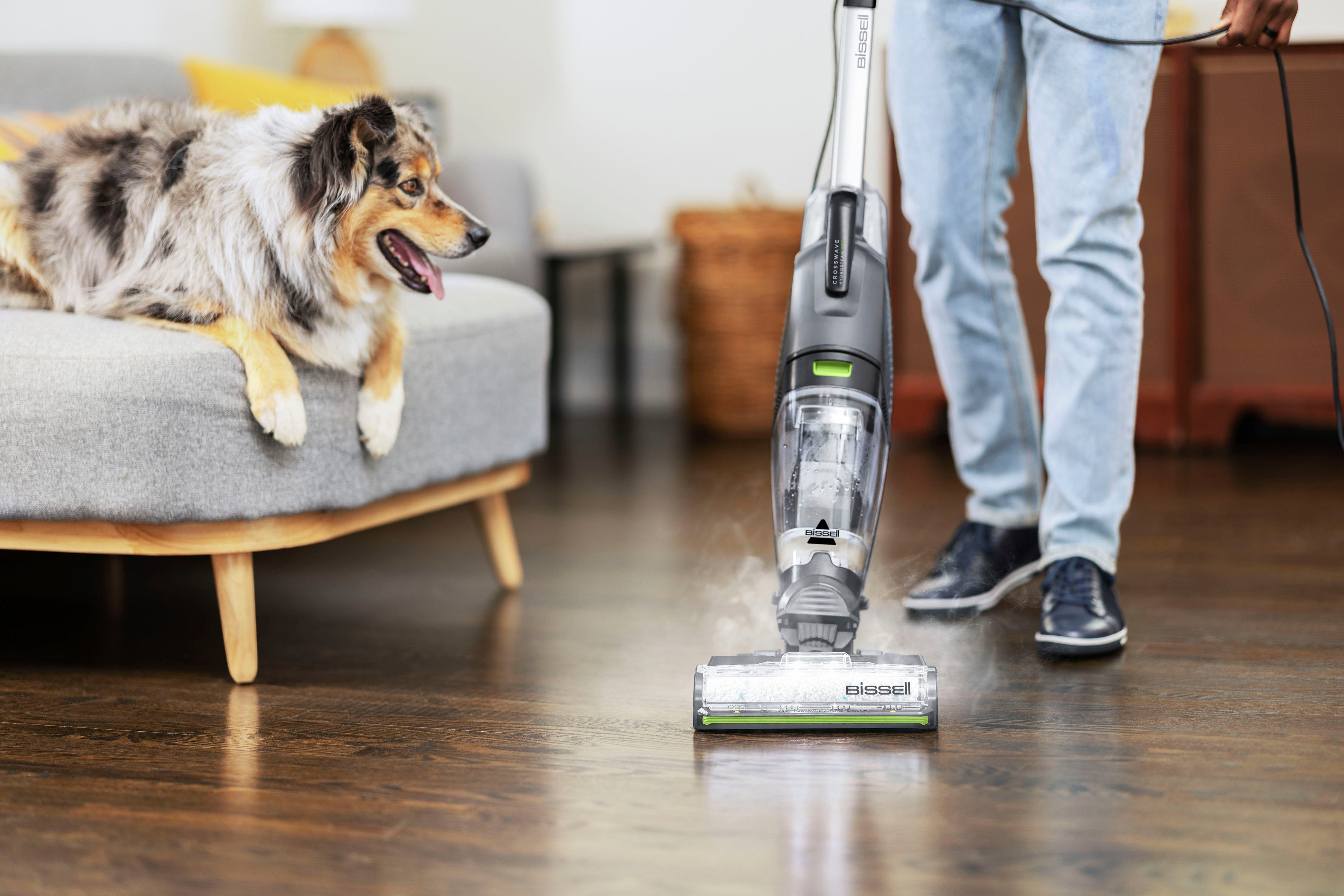 Bissell Nass-Trocken-Sauger Crosswave Hydrosteam Pet Select 3527N, 1100 W, beutellos