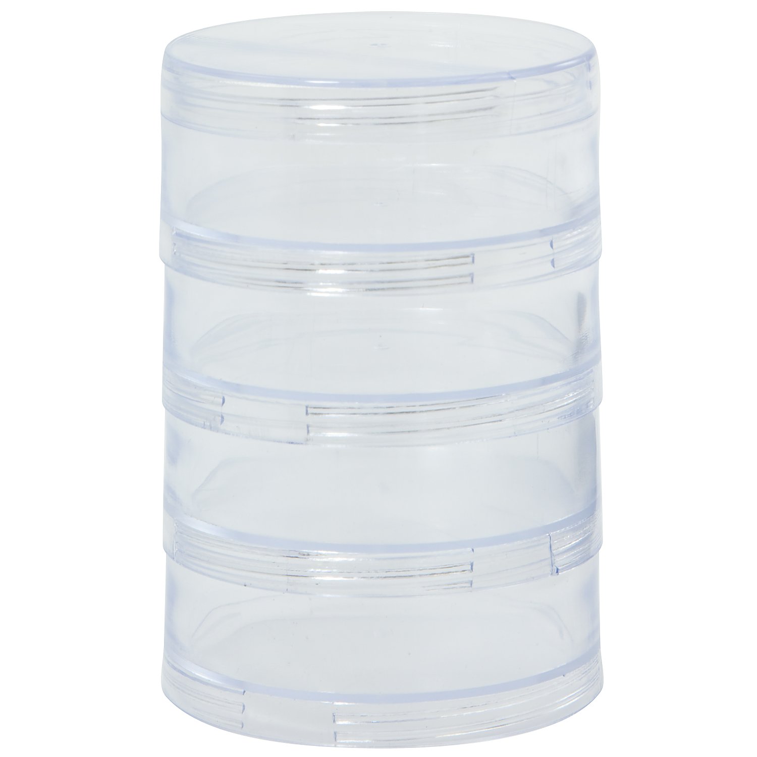 Prym Stapeldosen, Größe: 70 mm Ø, Höhe: 10 cm, Inhalt: 4 Stück