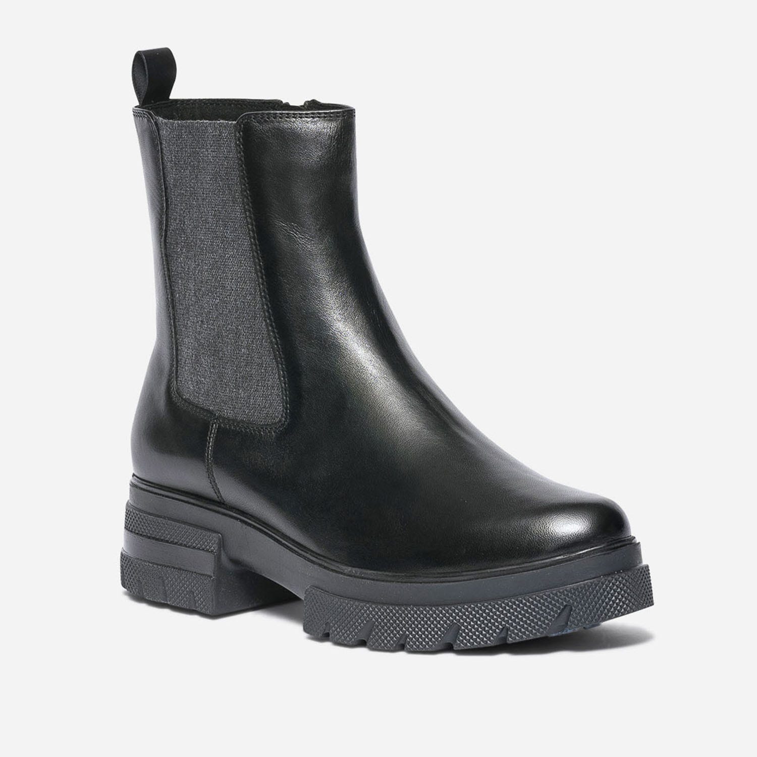 Chelsea boots CAPRICE noir en cuir lisse