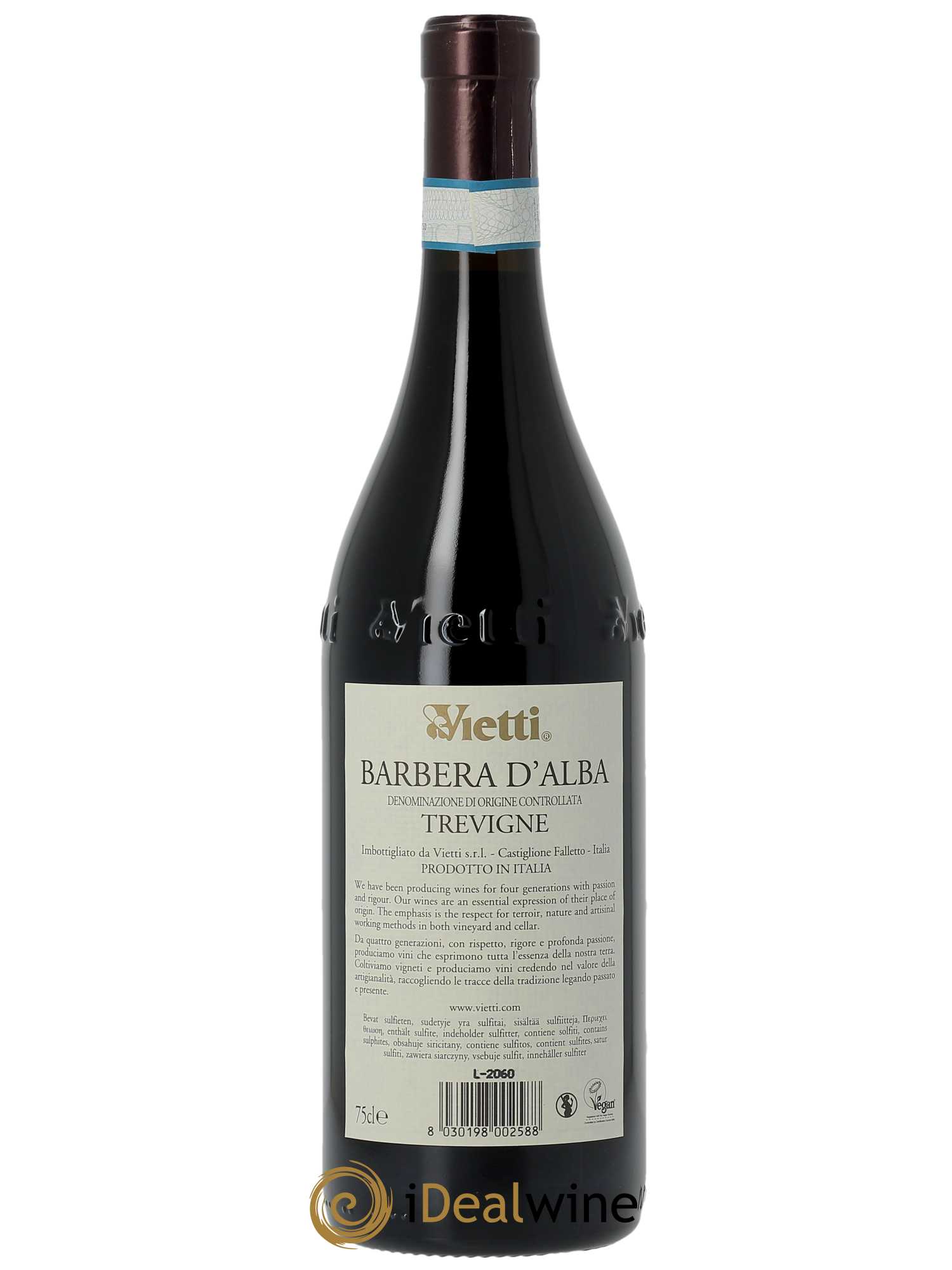 Barbera d'Alba DOC Tre Vigne Vietti  2018 - Lot de 1 Bouteille