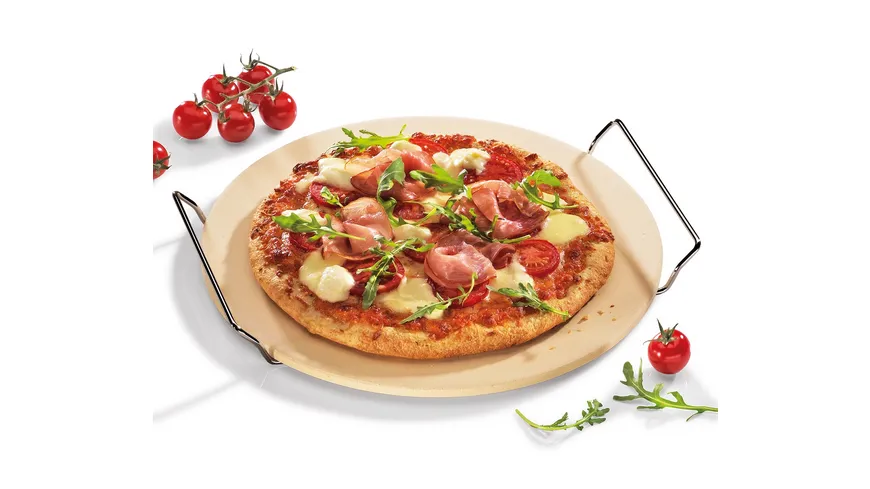 KÜCHENPROFI Pizzastein inkl. Gestell