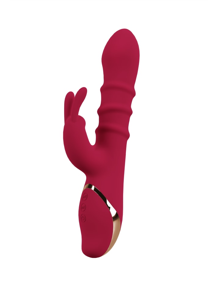 You2Toys Rabbitvibrator Rabbit Vibrator with 3 Moving Rings in rot günstig kaufen 23,5