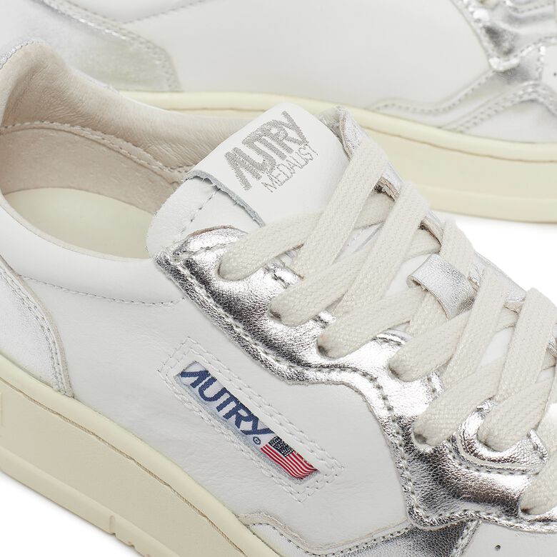 Autry Wmns Medalist Low leat/leat silver