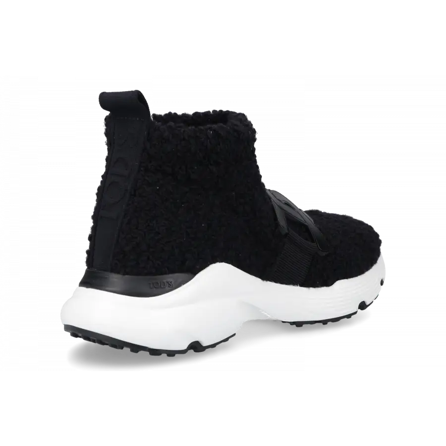 Tod's - Sneaker high KATE SLIP Lammfell - schwarz