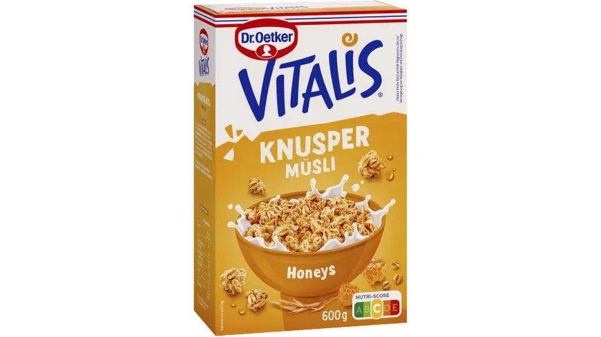 Dr.Oetker Vitalis Knusper Müsli Honeys 600 g