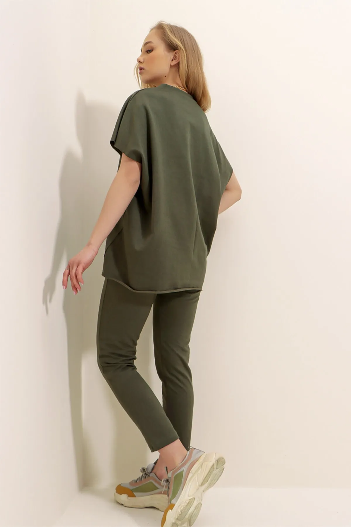 Trend Alaçatı Stili  Trainingsanzug - Khaki - Regular Fit