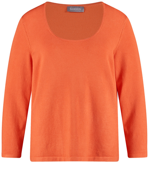 Figurbetonter Basic Pullover aus Feinstrick