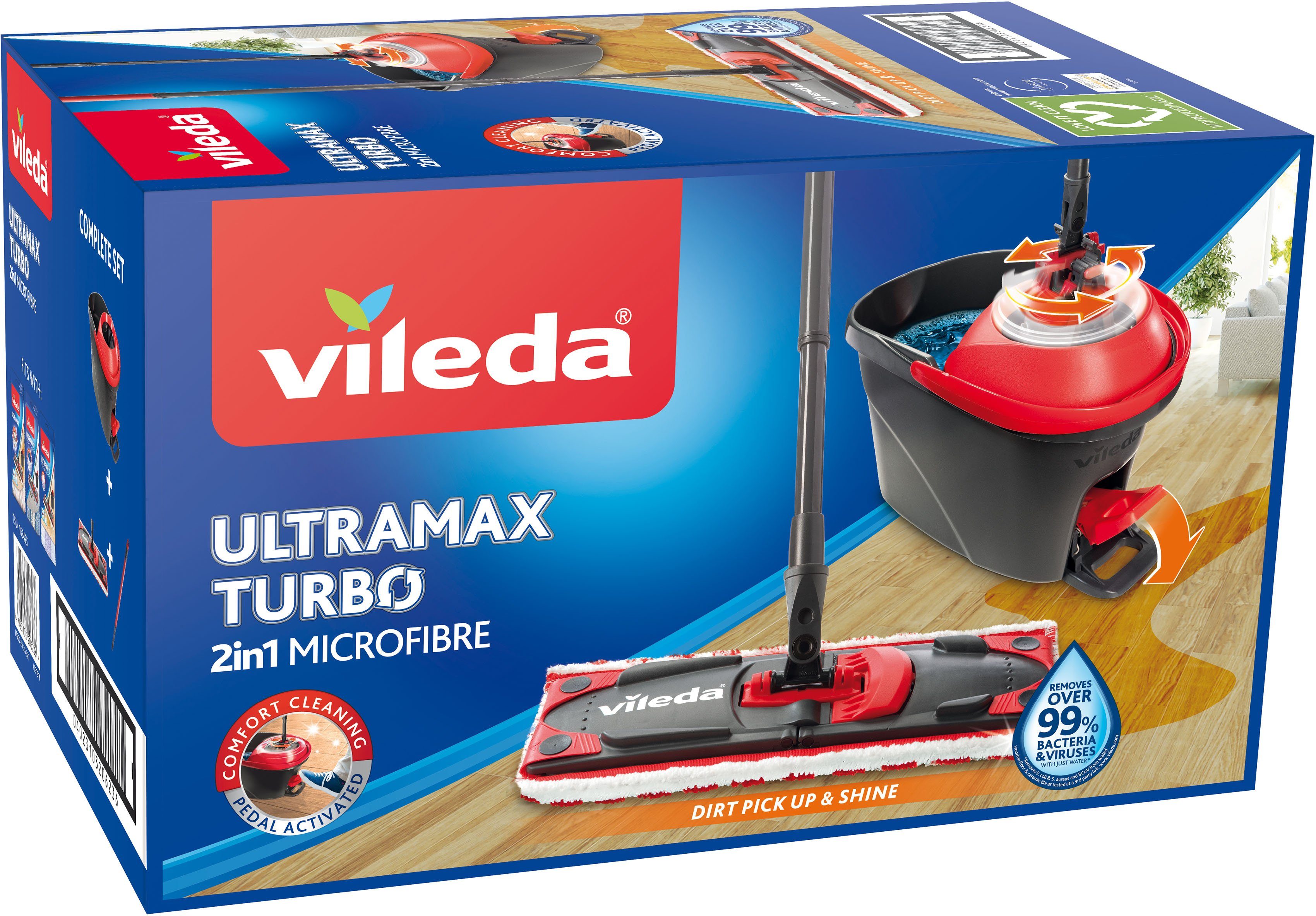 Vileda Bodenwischer-Set ULTRAMAX 2in1 TURBO Box