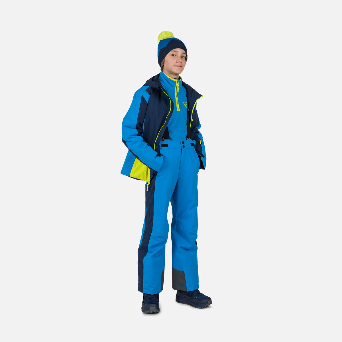 Jungs-Skihose mit Hosenträgern Velika