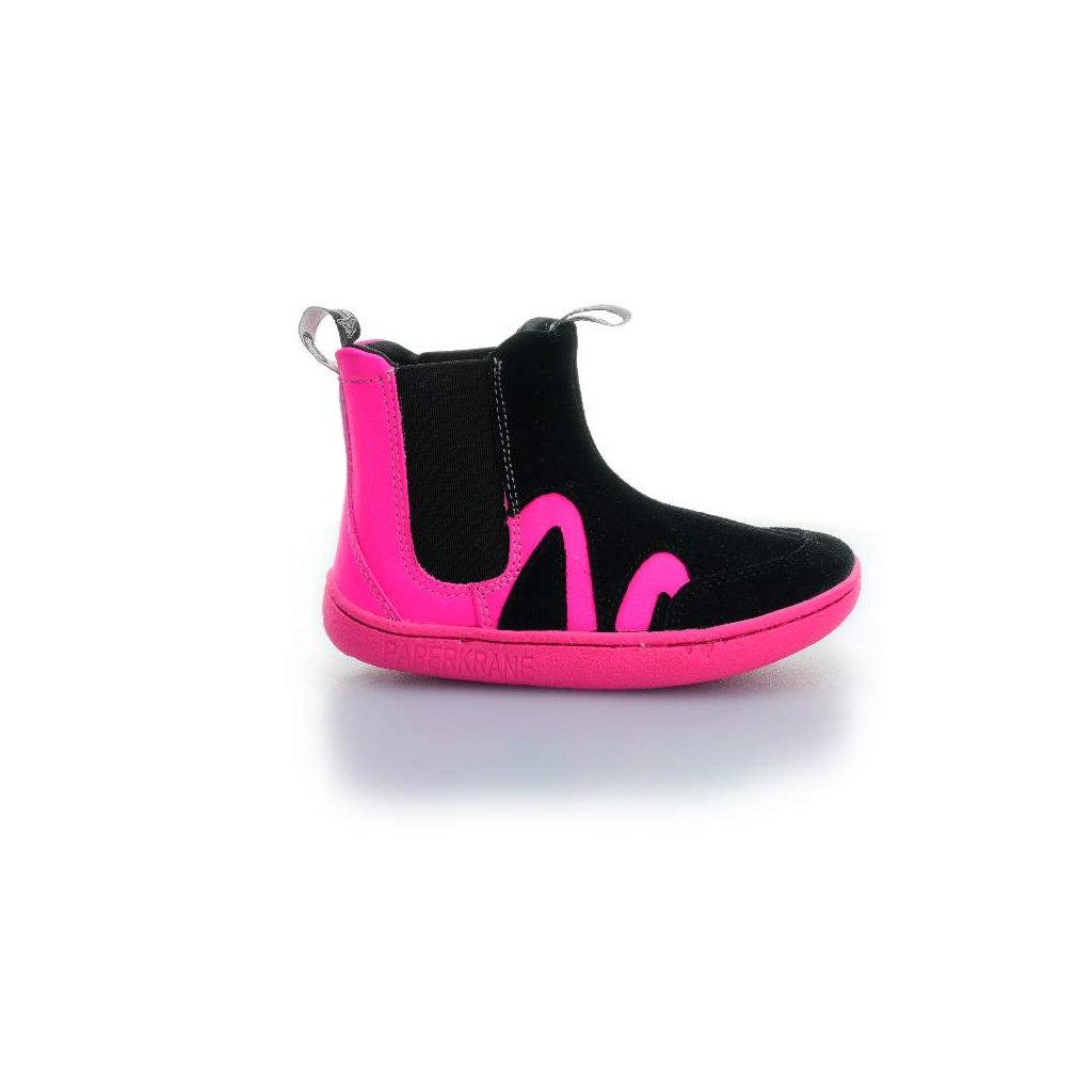 Paperkrane Hot PNK Wave K rosa-schwarze Chelsea Barfußschuhe