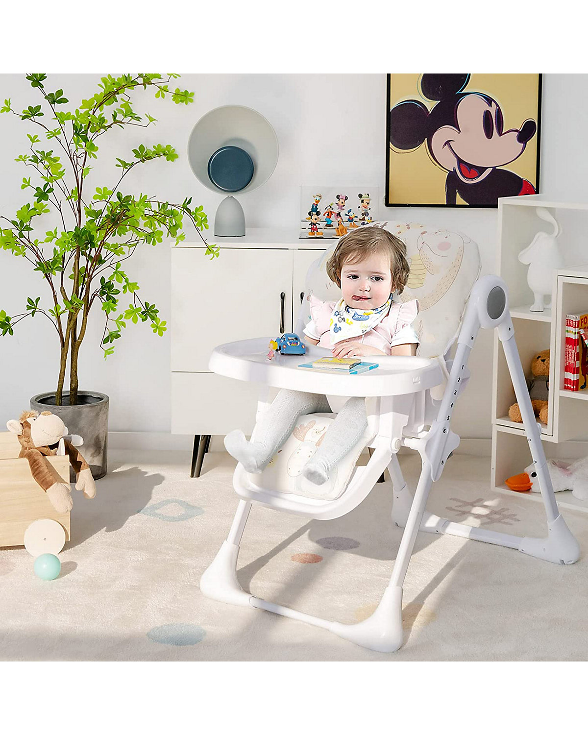 Babyhochstuhl höhenverstellbar schnell faltbar abnehmbar