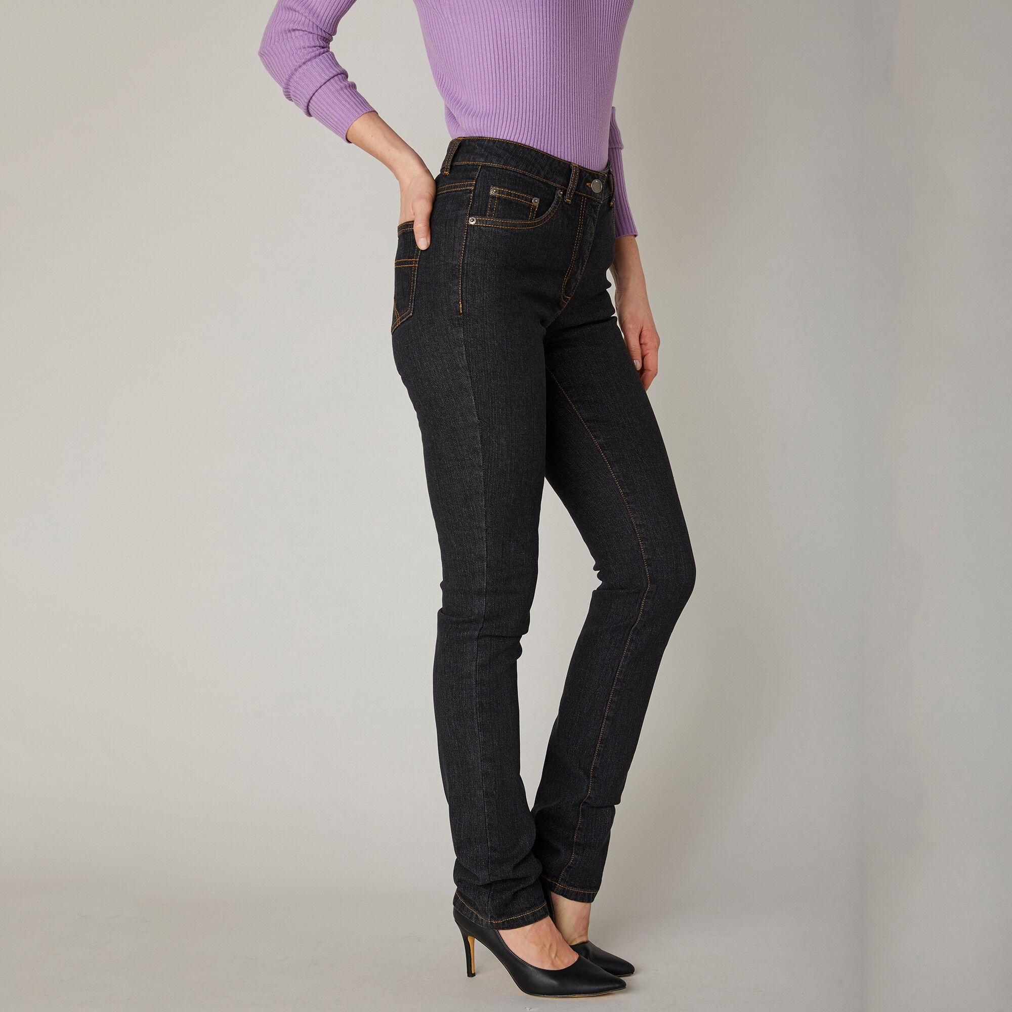 Jean droit stretch