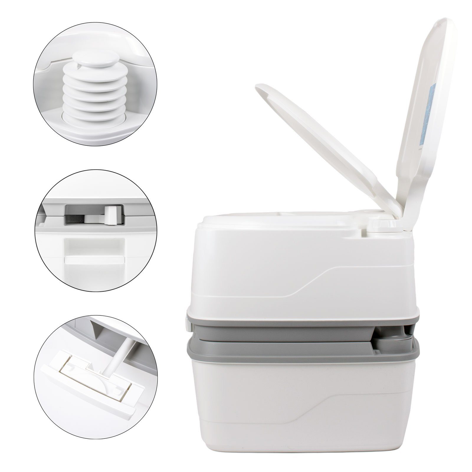 THETFORD Campingtoilette Thetford Porta Potti Qube 165, Hold-Down-Kit, Aqua