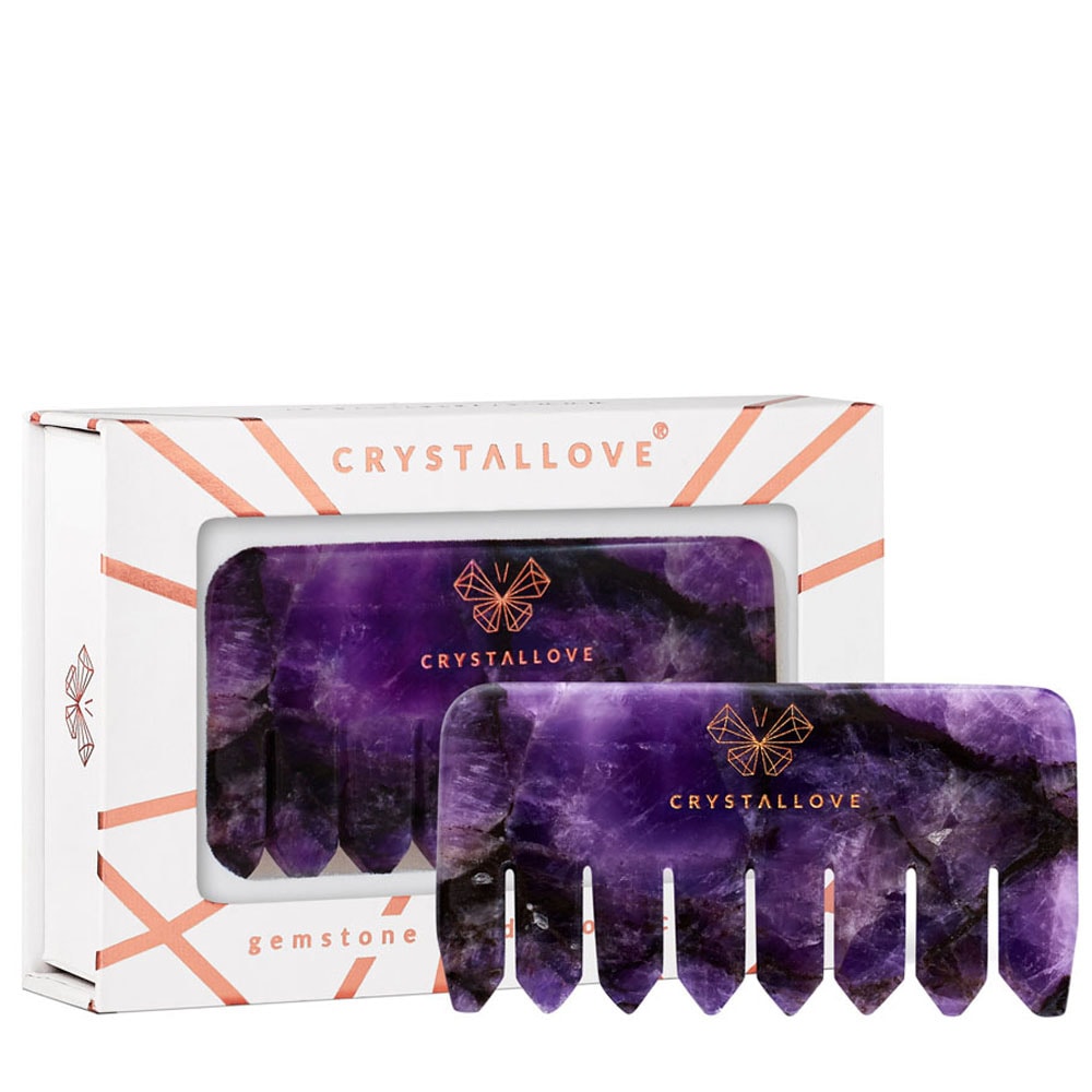 crystallove CRYSTALLOVE Amethyst comb