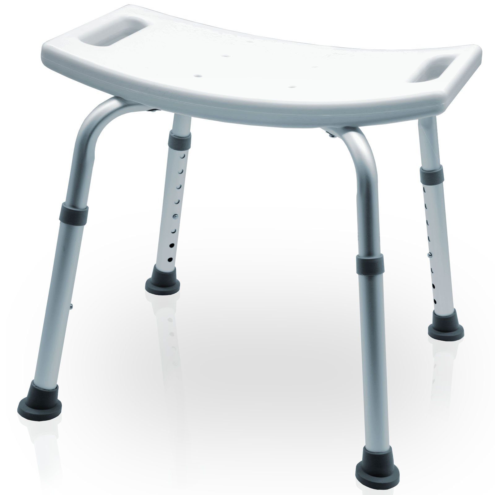 MOBILITY Plus+ Duschhocker, belastbar bis 136 kg, - höhenverstellbar - Duschsitz für Badezimmer - rutschfest & stabil