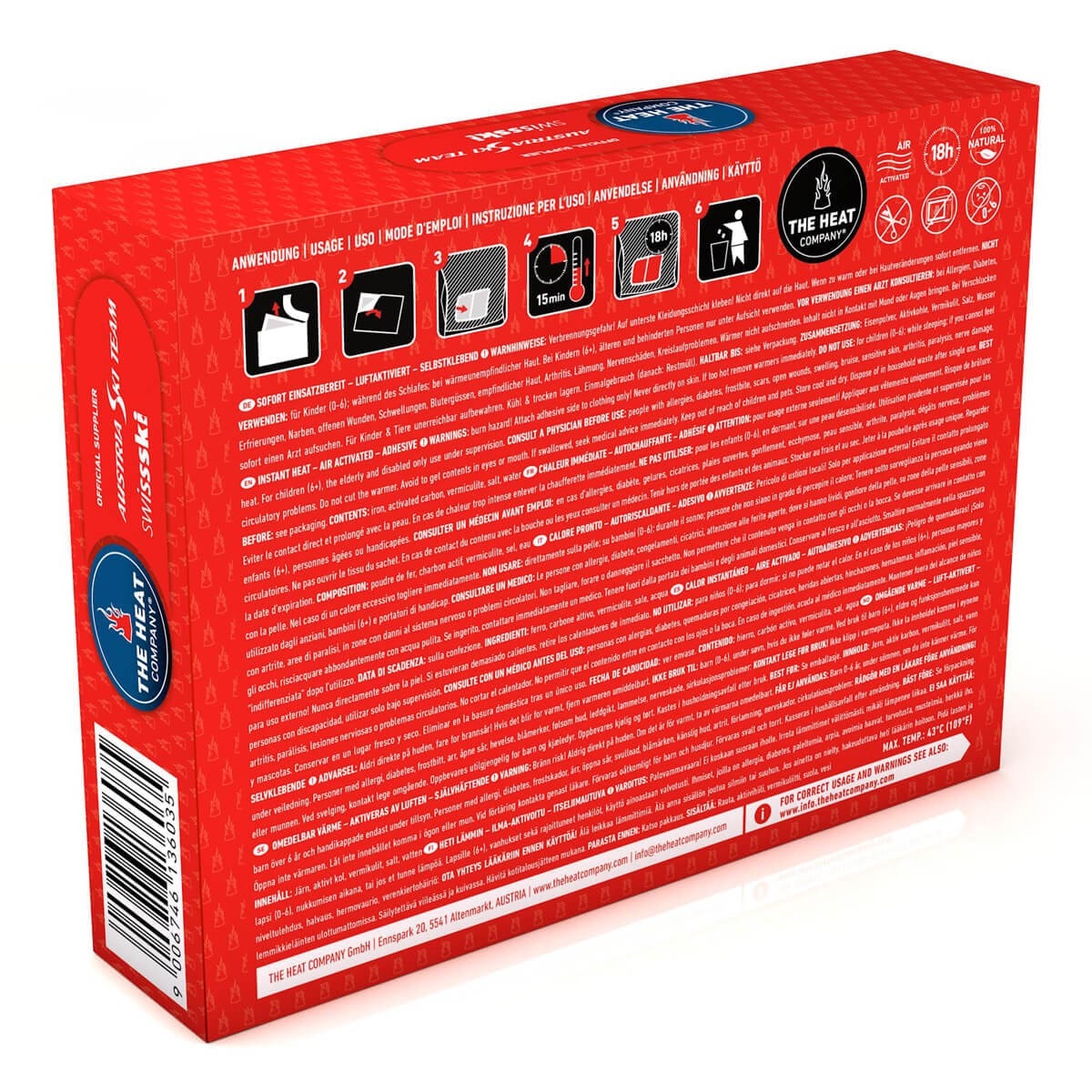 Rückenwärmer XL 3er-Box 18 STUNDEN WÄRME