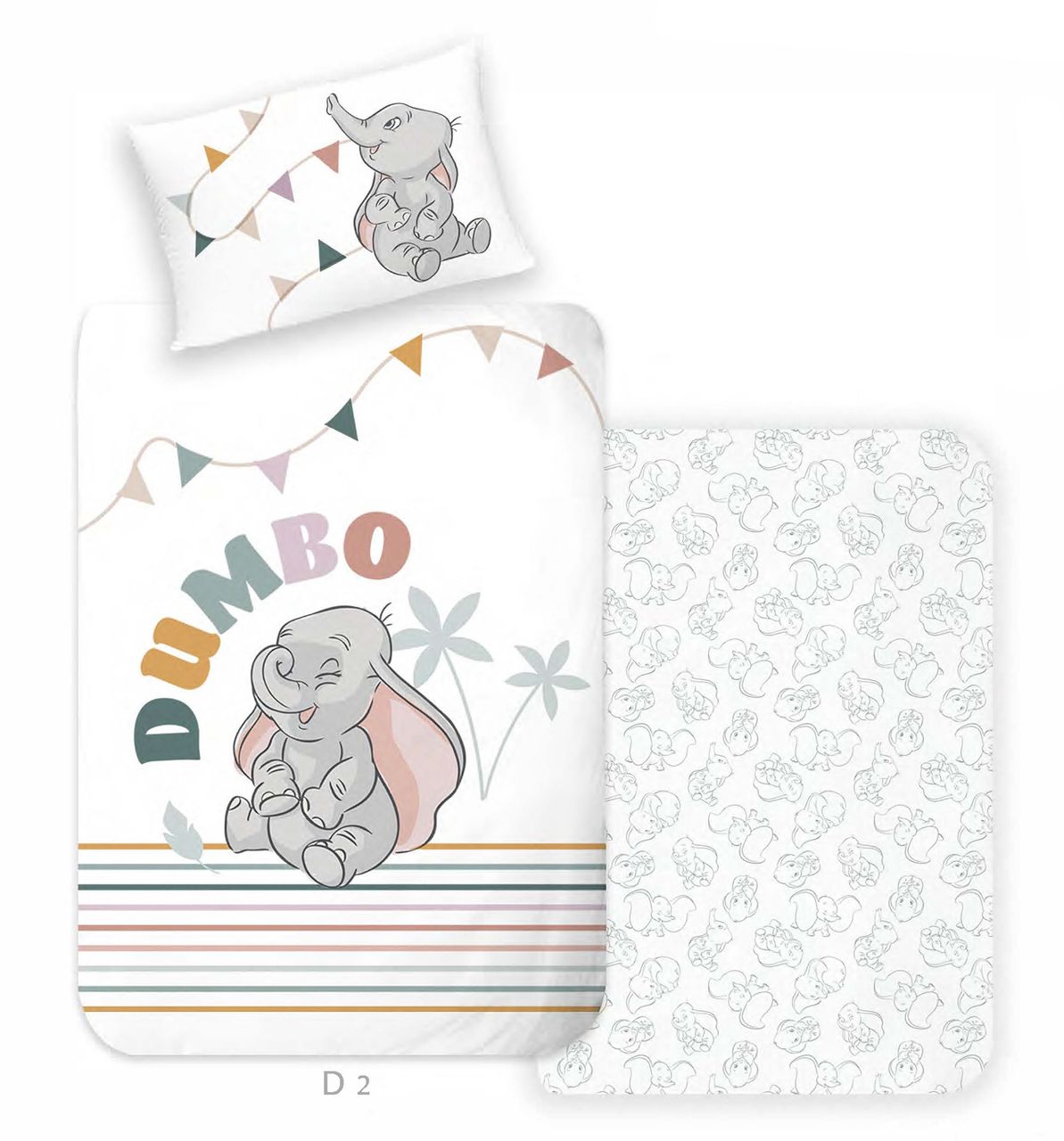 Herding Disney Dumbo Flanell-Bettwäsche 