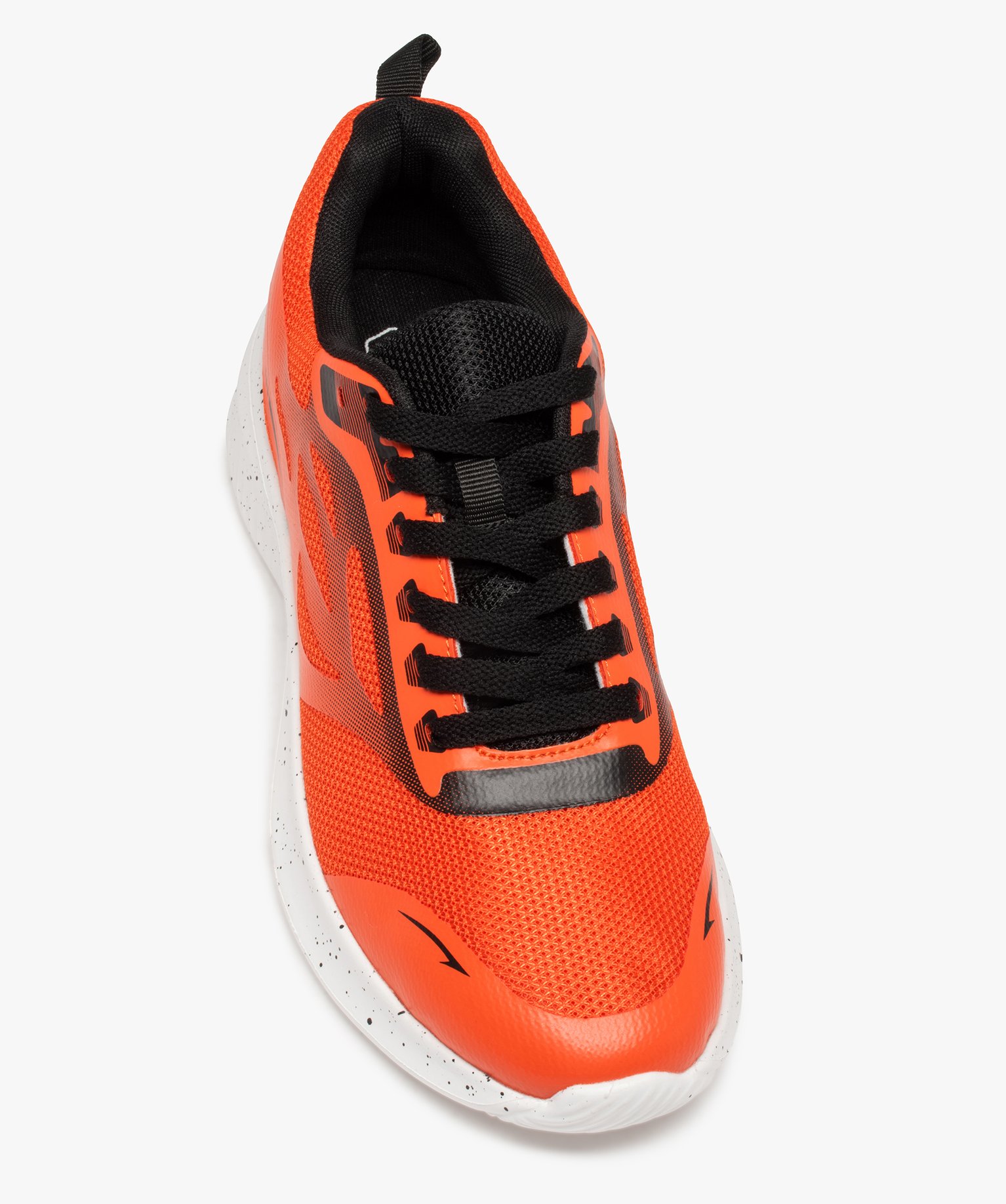Baskets homme running fluo avec semelle mouchetée orange | GEMO