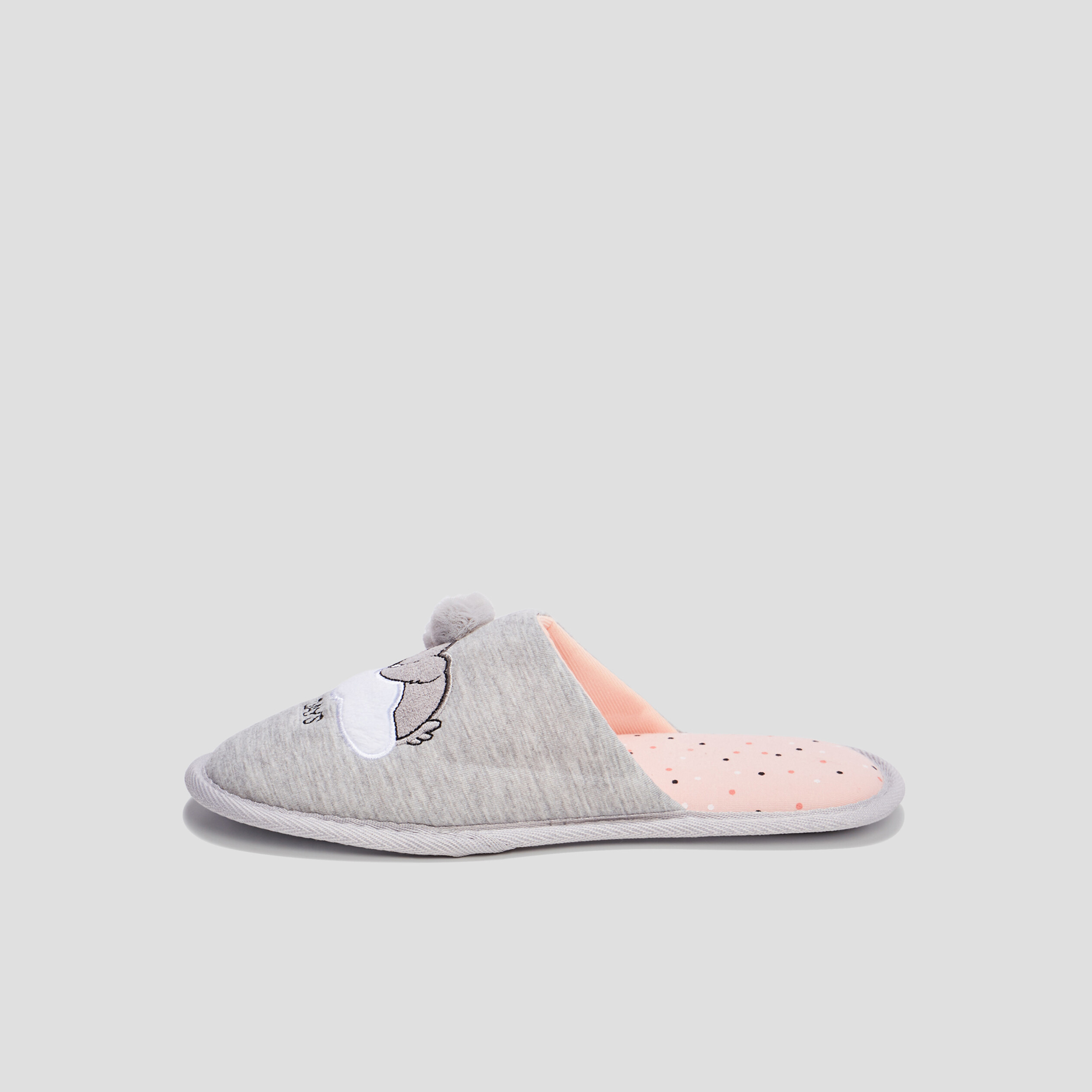 Chaussons mules koala gris femme | La Halle