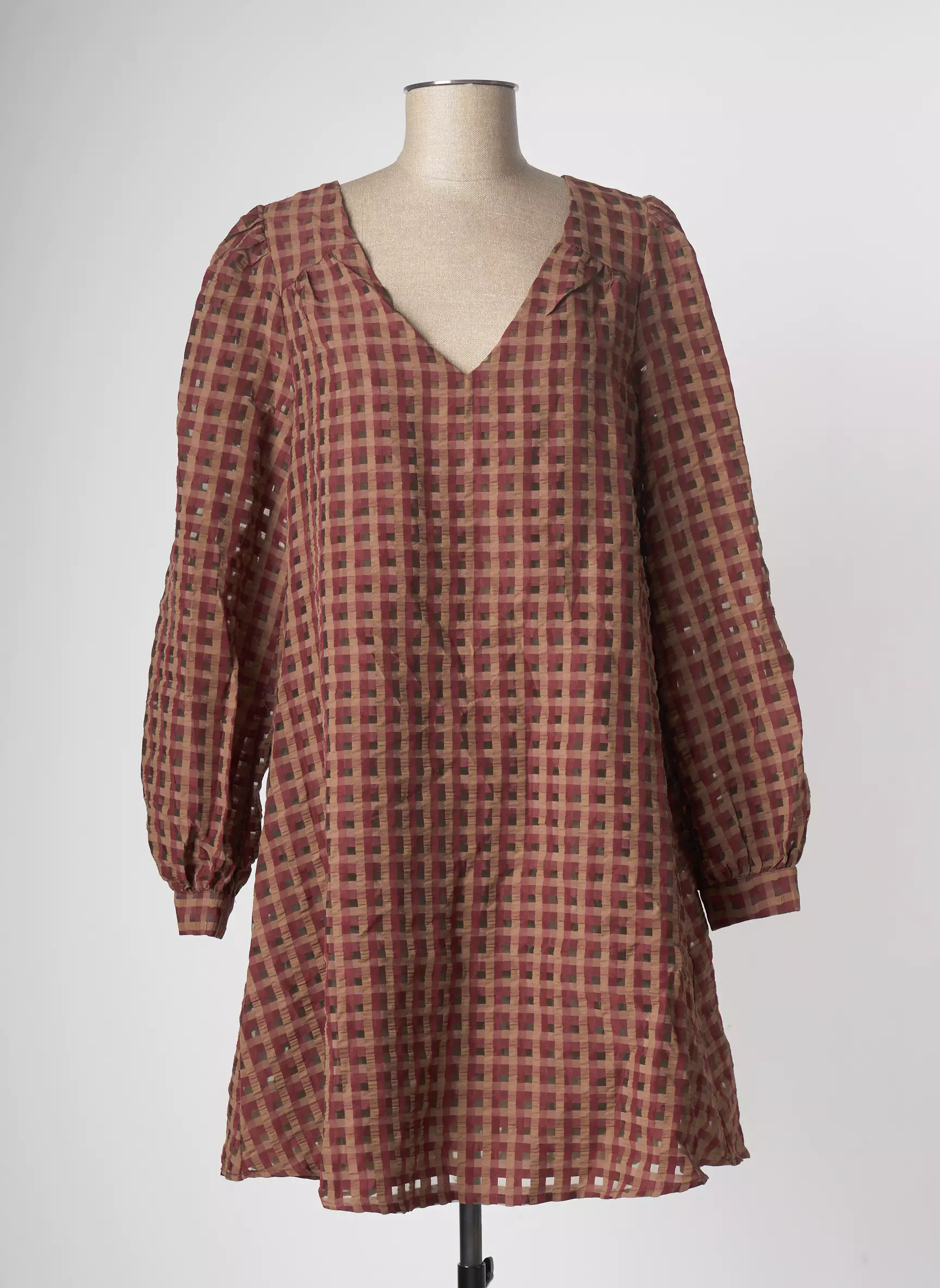 Vila Robes Mi Longues Femme couleur marron