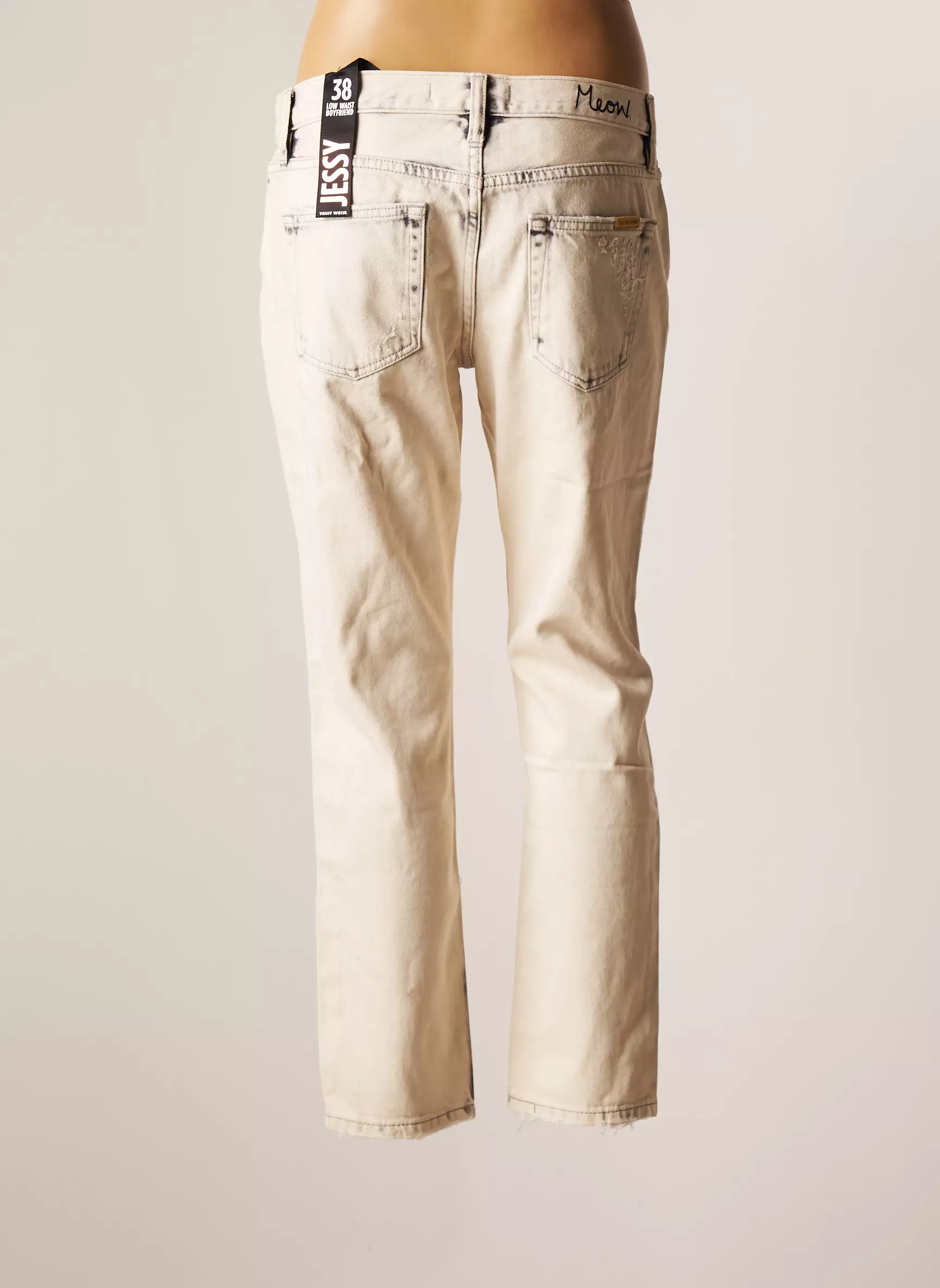 Tally Weijl Jeans Coupe Droite Femme couleur beige