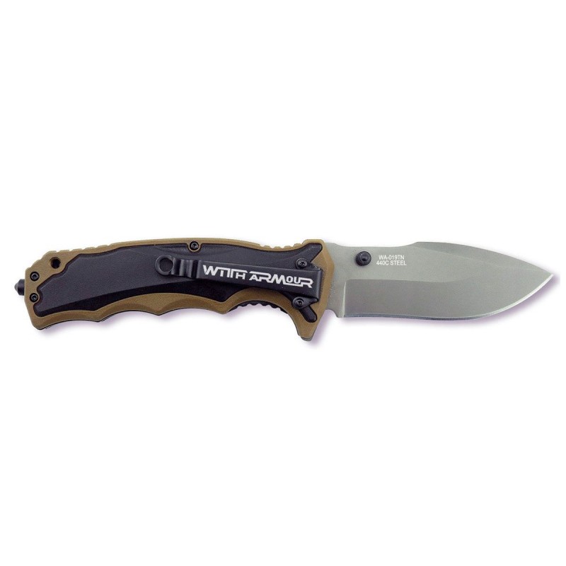 Witharmour Tiger Shark Ten Black Messer, Militärmesser (taktische Messer)