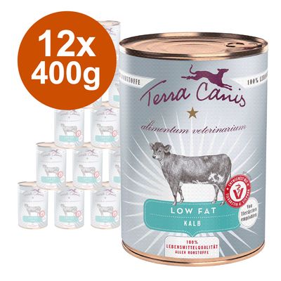 Sparpaket Terra Canis Alimentum Veterinarium Low Fat 12 x 400 g