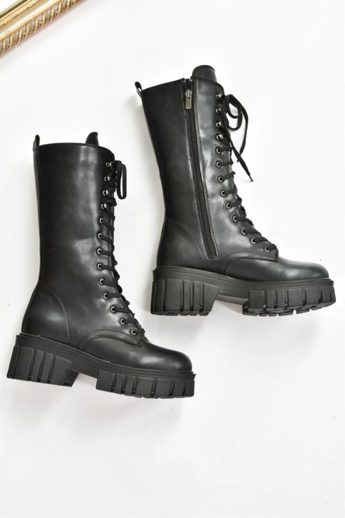 Fox Shoes  Damenstiefel aus schwarzem Leder L996081009