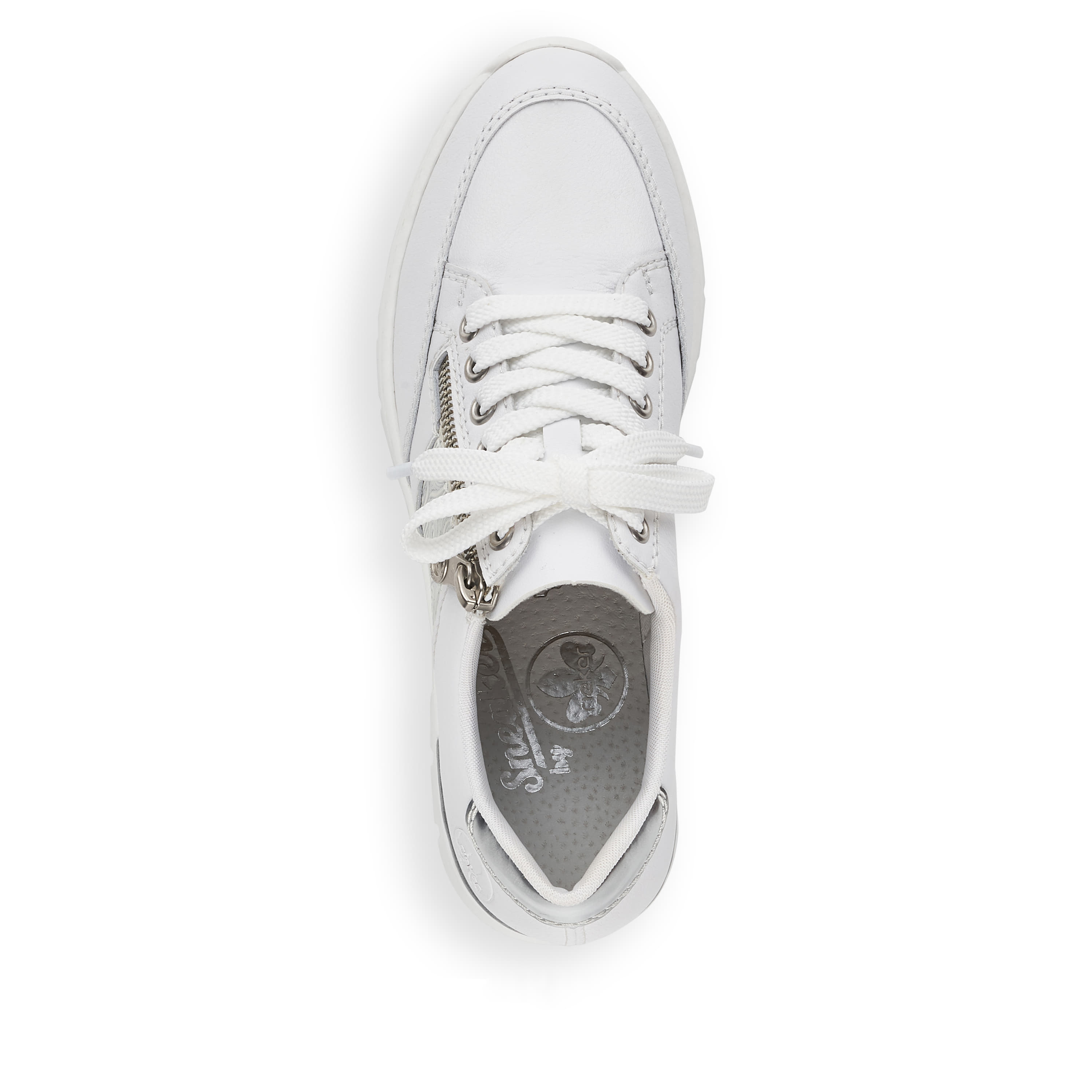 Rieker Damen Sneaker Low reinweiß