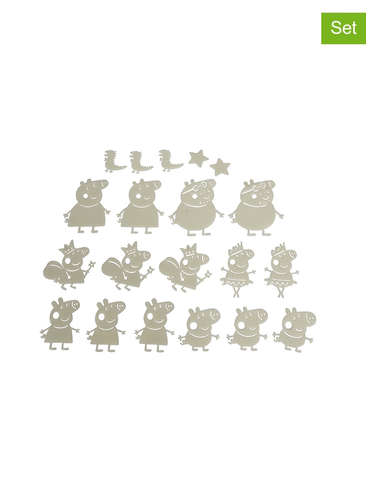 Peppa Pig 20tlg. Set: Leuchtende Sticker 