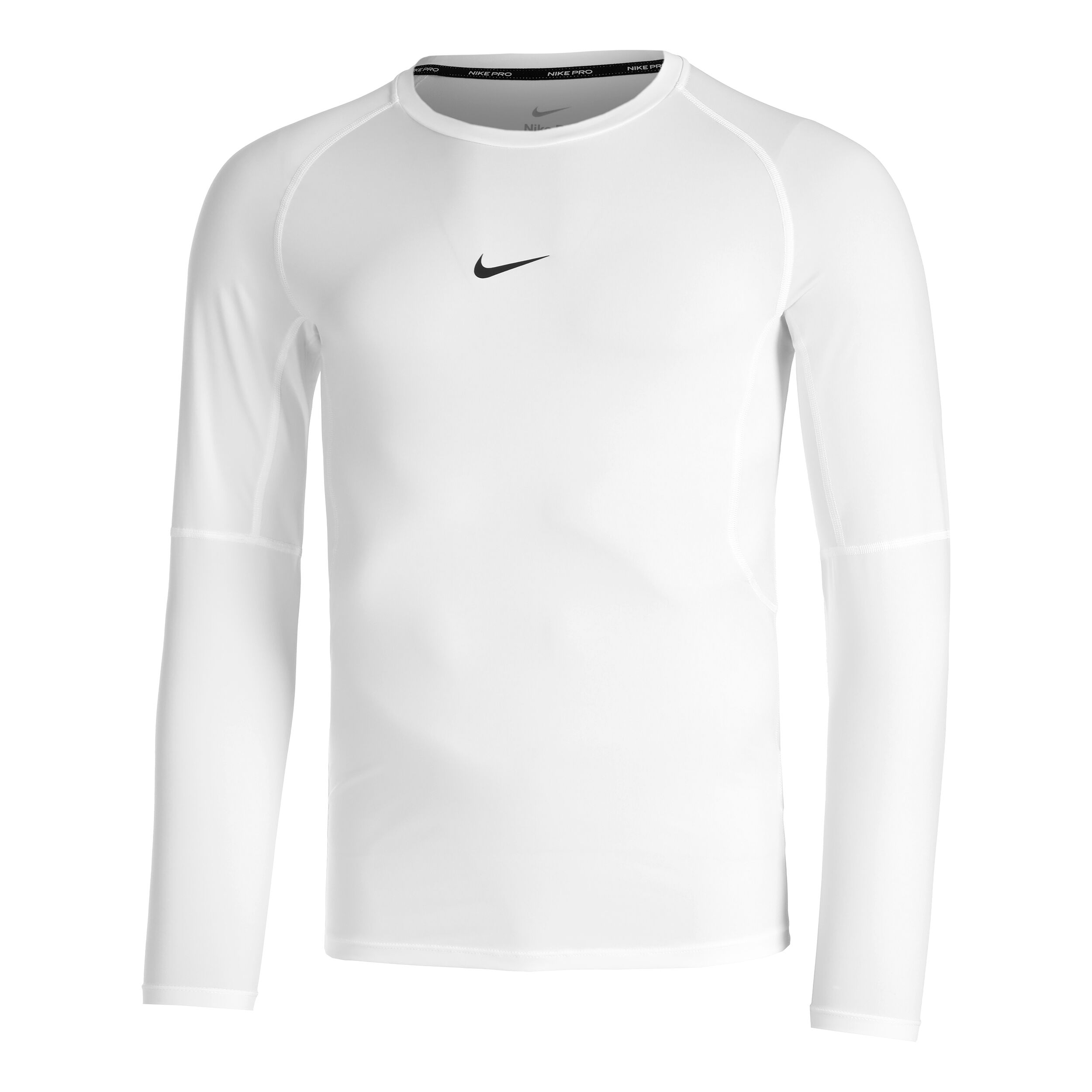 Dri-Fit Pro Tight Fitness Longsleeve Herren - Weiß, Schwarz