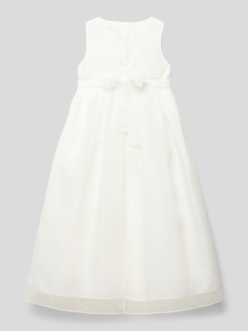 Kommunionskleid mit Taillenband in offwhite