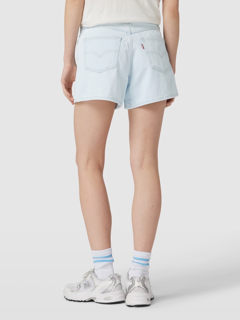 Jeansshorts aus reiner Baumwolle Modell '80's' in hellblau