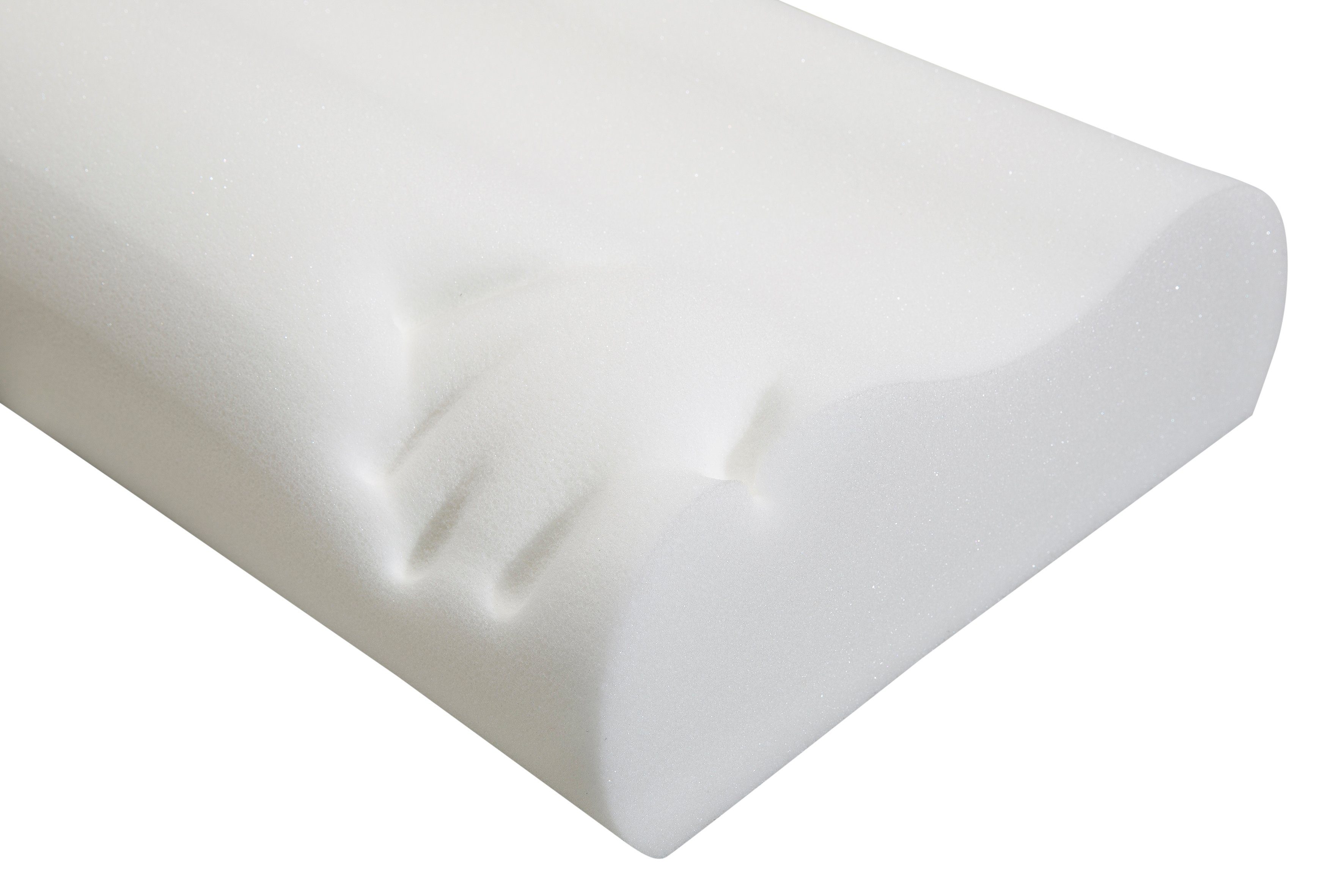 Nackenstützkissen Lily in 35x60 cm, Jekatex, Füllung: Viscoschaum, Bezug: Polyester, Rückenschläfer, Seitenschläfer, Viscomemoryschaum (RG 50) - ergonomisch geformt & druckentlastend