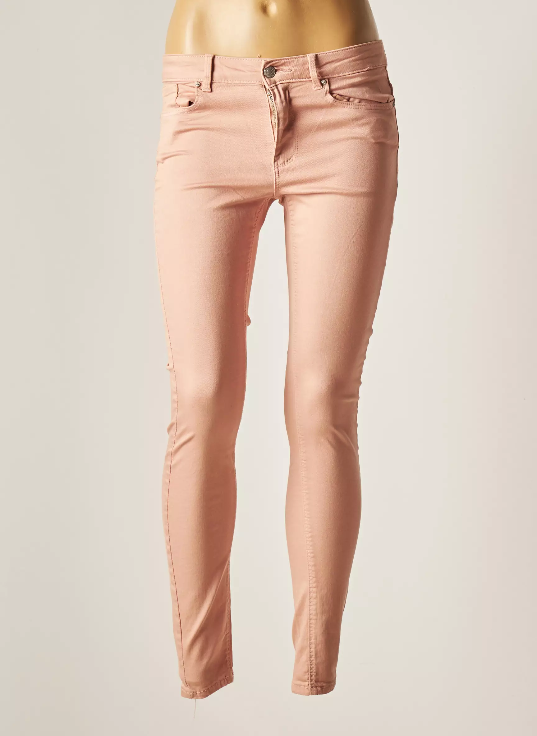 Vero Moda Pantalons Slim Femme couleur rose