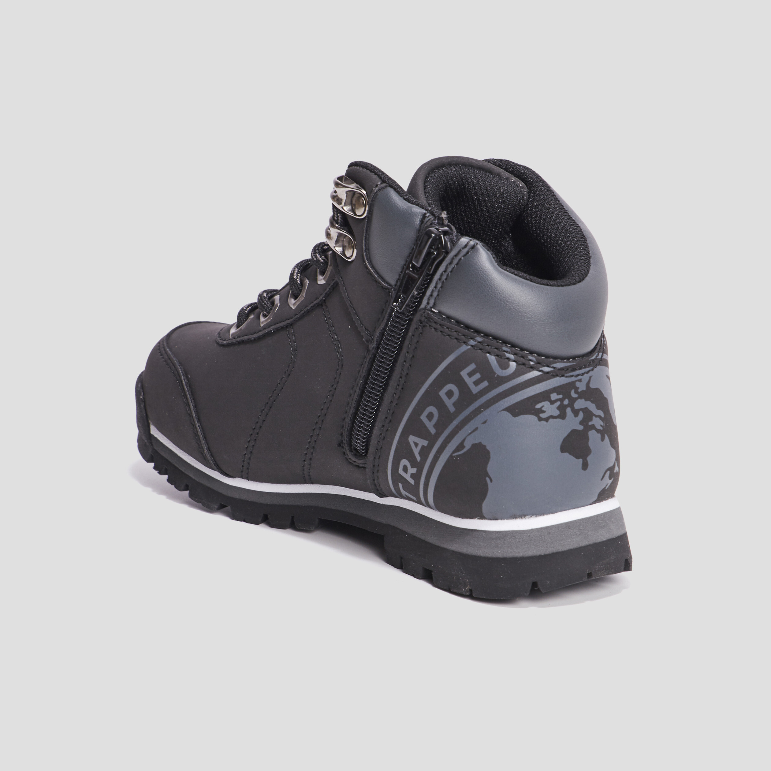 Bottines à lacets Trappeur Babino noir garçon | La Halle
