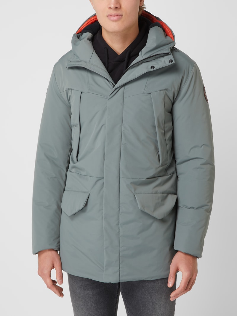 Parka mit Kapuze Modell 'Rankine2' in mittelgrau